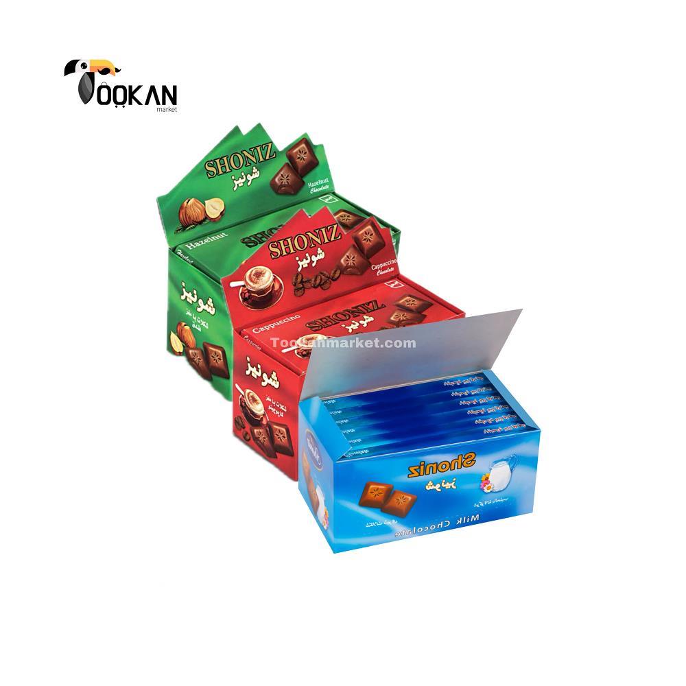شکلات تخته‌ای 100 گرمی شونیز