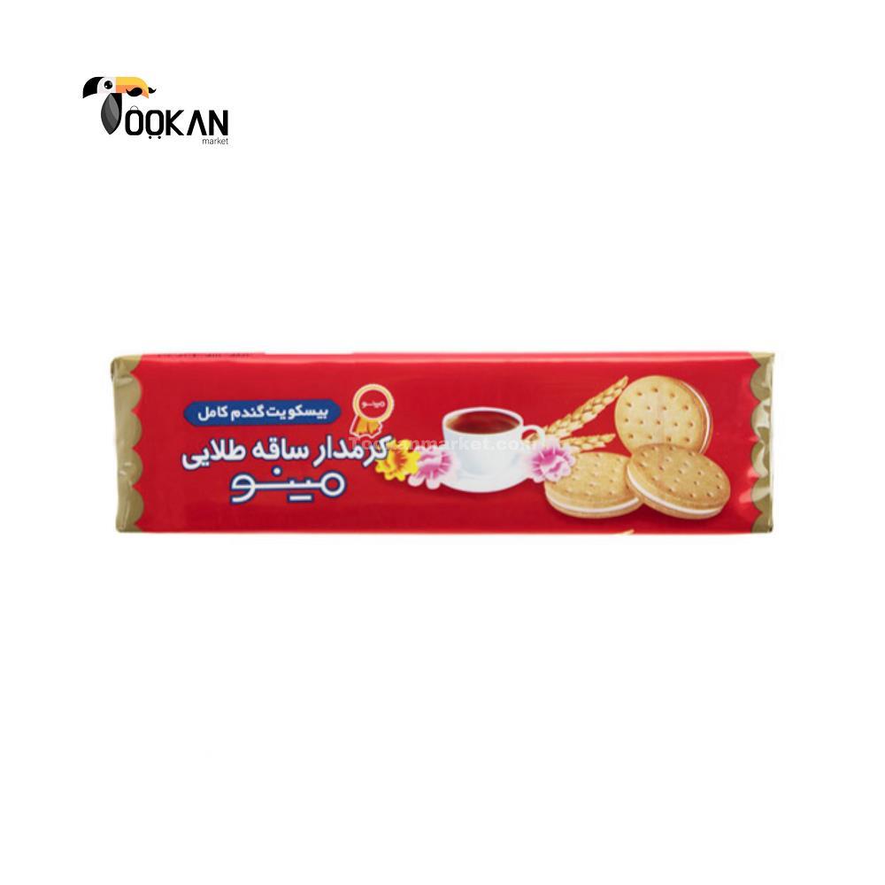 بیسکویت ساقه طلایی کرمدار 190 گرمی مینو