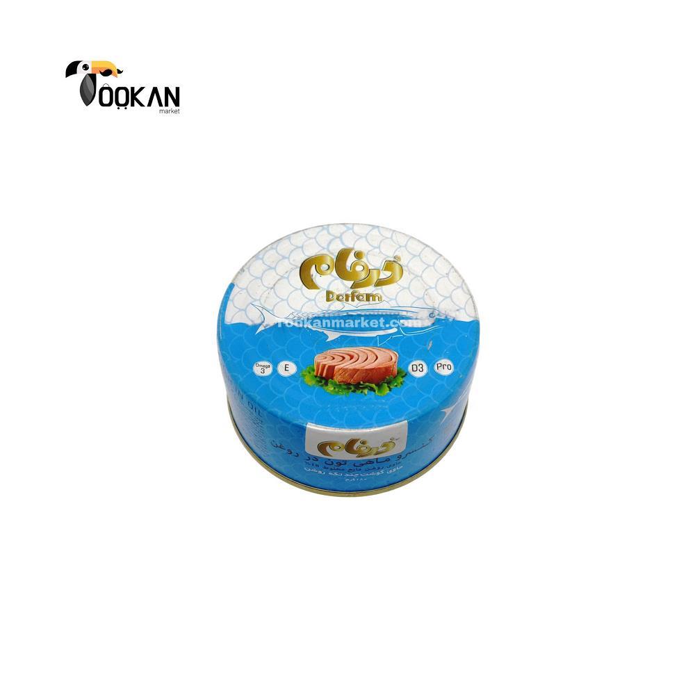 کنسرو ماهی تن درفام 180 گرمی آیدین
