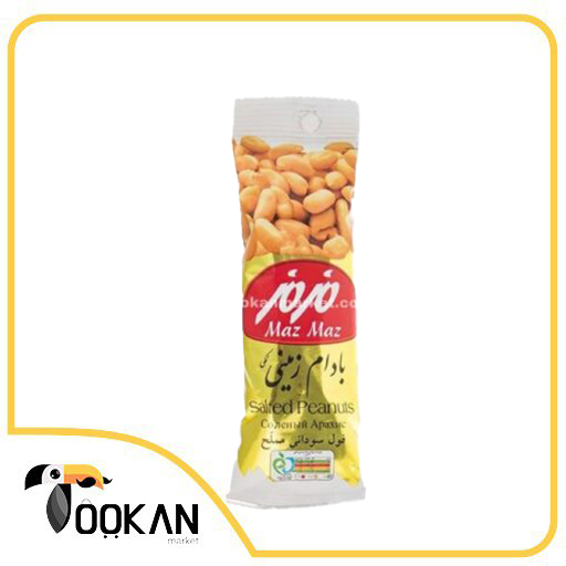 بادام زمینی نمکی 85 گرمی مزمز