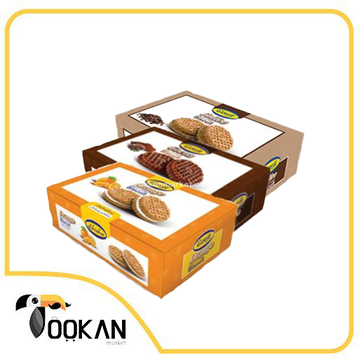 بیسکویت پذیرایی کرمدار 380 گرمی گرجی