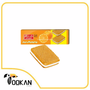 بیسکویت کرمدار تخت پرتقالی 120 گرمی شیرین عسل