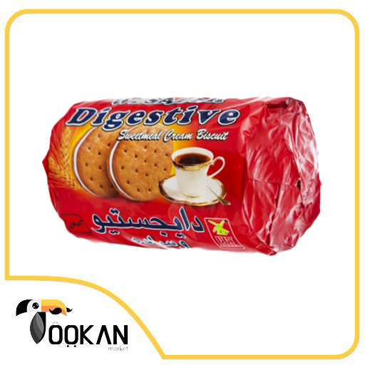 بیسکویت کرمدار دایجستیو 200 گرمی آناتا