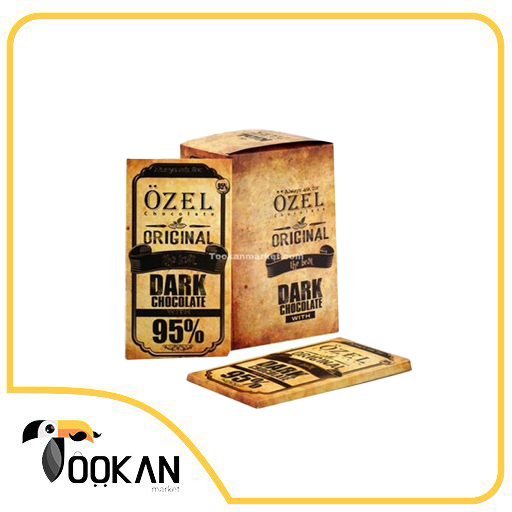 تابلت شکلات تلخ 95 درصد اوزل-100 گرمی