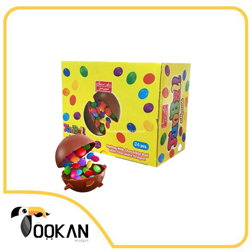شکلات توپی با دراژه فان بال 30 گرمی شیرین عسل