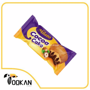 کیک دوقلو با کرم کاکائو میلانو شیرین عسل-60 گرمی