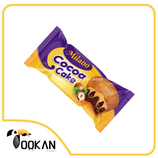 کیک دوقلو با کرم کاکائو میلانو شیرین عسل-60 گرمی