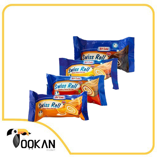 کیک رولتی سوئیس رول 70 گرمی عباسپور