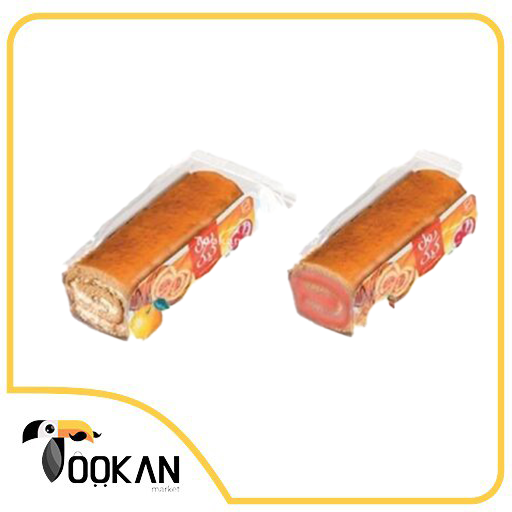 کیک رولی شفاف میوه‌ای بنیس-90 گرمی