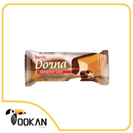 کیک صبحانه دورنگ 120 گرمی درنا