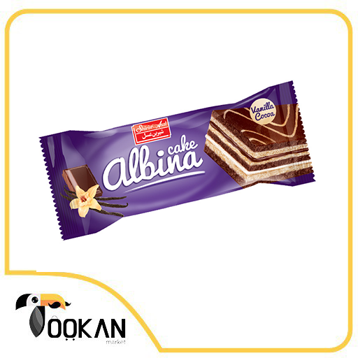 کیک لایه‌ای شکلاتی آلبینا 35 گرمی شیرین عسل